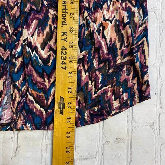 ava & grace women's dress small Colorful artsy tie dye midi Stretch hippie boho - Picture 7 of 9